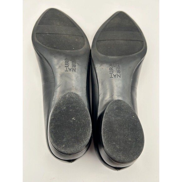 Naturalizer Becca Women's Chain Pumps Leather Black Matte Size 8 WIDE - Picture 9 of 9